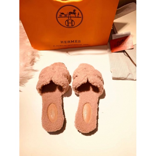 Replica Hermes Slippers For Women #891610 $80.00 USD for Wholesale