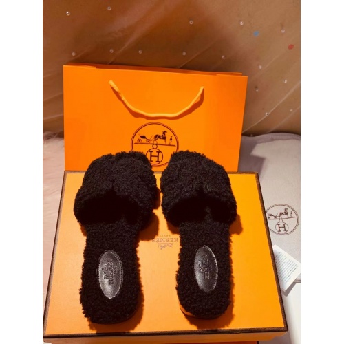 Replica Hermes Slippers For Women #891611 $80.00 USD for Wholesale