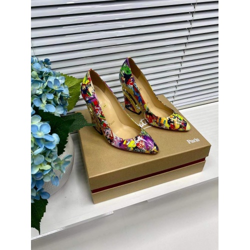 Replica Christian Louboutin High-heeled shoes For Women #891619 $122.00 USD for Wholesale