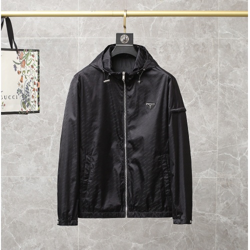 Prada Jackets Long Sleeved For Men #891636 $108.00 USD, Wholesale Replica Prada Coat &amp; Jackets
