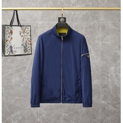 Prada Jackets Long Sleeved For Men #891641 $108.00 USD, Wholesale Replica Prada Coat &amp; Jackets