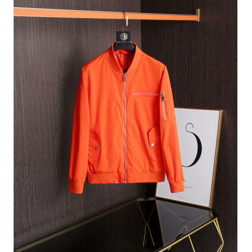 Prada Jackets Long Sleeved For Men #891666 $82.00 USD, Wholesale Replica Prada Coat &amp; Jackets