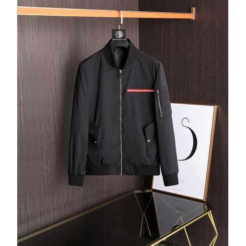 Prada Jackets Long Sleeved For Men #891667 $82.00 USD, Wholesale Replica Prada Coat &amp; Jackets