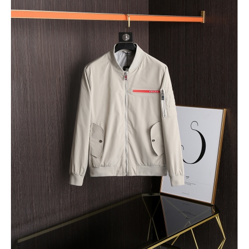 Prada Jackets Long Sleeved For Men #891668 $82.00 USD, Wholesale Replica Prada Coat &amp; Jackets