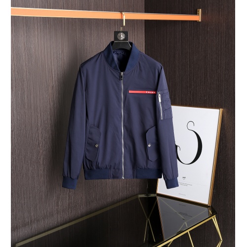 Prada Jackets Long Sleeved For Men #891669 $82.00 USD, Wholesale Replica Prada Coat &amp; Jackets