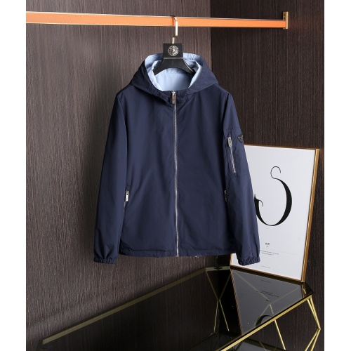 Prada Jackets Long Sleeved For Men #891678 $88.00 USD, Wholesale Replica Prada Coat &amp; Jackets