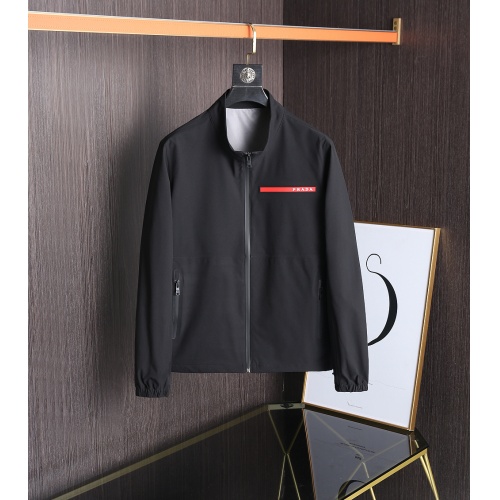 Prada Jackets Long Sleeved For Men #891731 $92.00 USD, Wholesale Replica Prada Coat &amp; Jackets