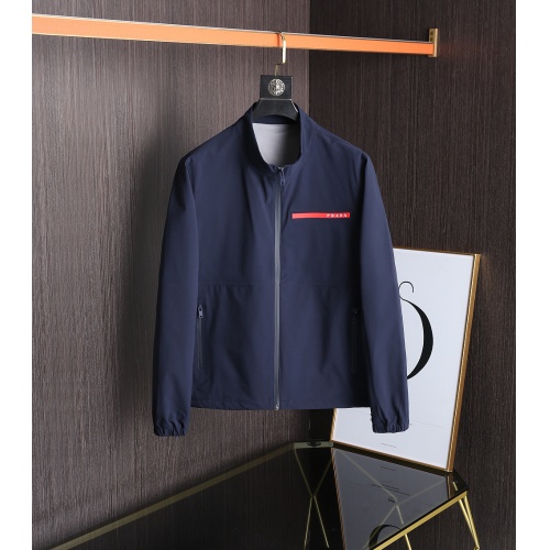 Prada Jackets Long Sleeved For Men #891732 $92.00 USD, Wholesale Replica Prada Coat &amp; Jackets