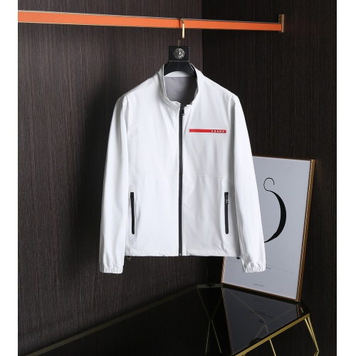 Prada Jackets Long Sleeved For Men #891733 $92.00 USD, Wholesale Replica Prada Coat &amp; Jackets