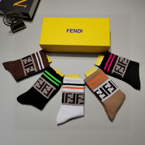 Replica Fendi Socks #891761 $27.00 USD for Wholesale