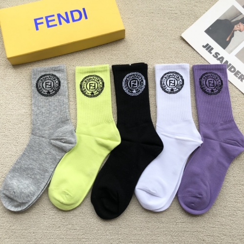 Fendi Socks #891762 $27.00 USD, Wholesale Replica Fendi Socks