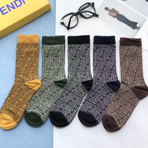 Fendi Socks #891763 $27.00 USD, Wholesale Replica Fendi Socks