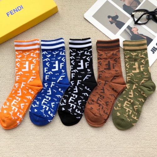 Fendi Socks #891764 $27.00 USD, Wholesale Replica Fendi Socks