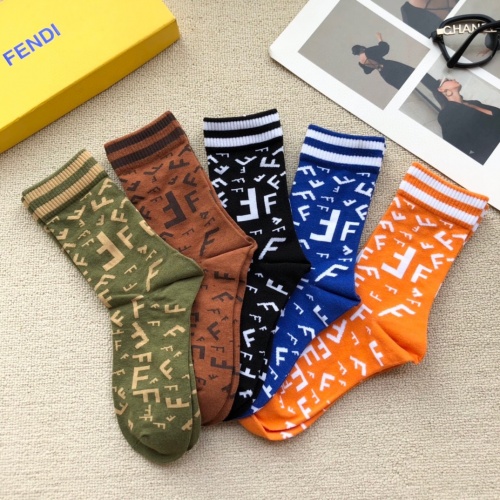 Replica Fendi Socks #891764 $27.00 USD for Wholesale