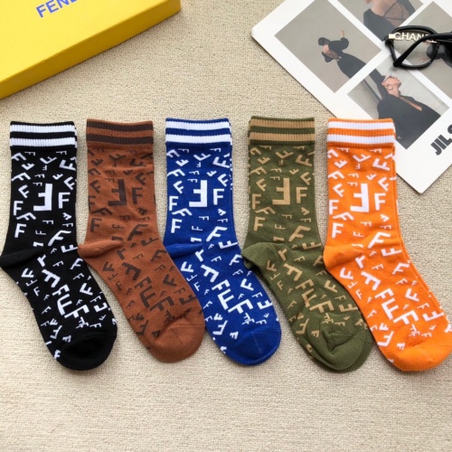 Replica Fendi Socks #891764 $27.00 USD for Wholesale