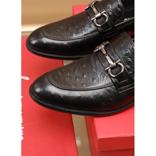 Replica Salvatore Ferragamo Leather Shoes For Men #891808 $82.00 USD for Wholesale
