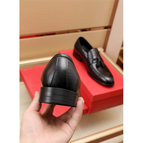 Replica Salvatore Ferragamo Leather Shoes For Men #891811 $82.00 USD for Wholesale