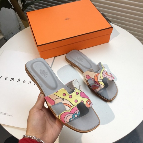 Replica Hermes Slippers For Women #892492 $64.00 USD for Wholesale