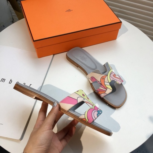Replica Hermes Slippers For Women #892492 $64.00 USD for Wholesale