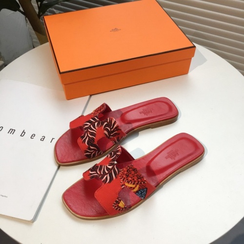Replica Hermes Slippers For Women #892499 $64.00 USD for Wholesale