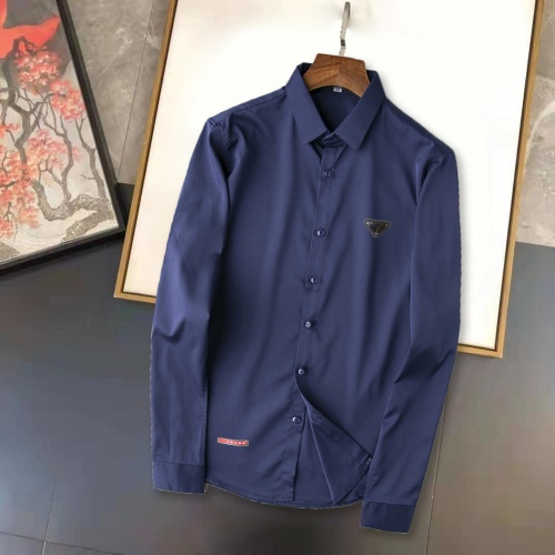 Prada Shirts Long Sleeved For Men #892580 $45.00 USD, Wholesale Replica Prada Shirts
