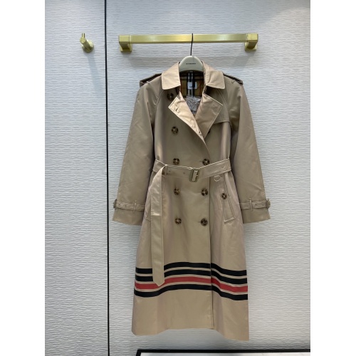 Burberry Trench Coat Long Sleeved For Women #892724