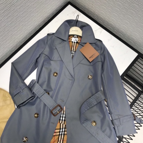 Replica Burberry Trench Coat Long Sleeved For Women #892726 $162.00 USD for Wholesale