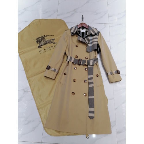 Burberry Trench Coat Long Sleeved For Women #892727