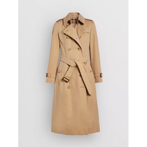 Burberry Trench Coat Long Sleeved For Women #892729 $162.00 USD, Wholesale Replica Burberry Trench Coat