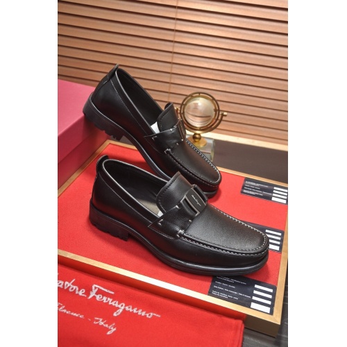 Salvatore Ferragamo Leather Shoes For Men #892747 $92.00 USD, Wholesale Replica Salvatore Ferragamo Leather Shoes