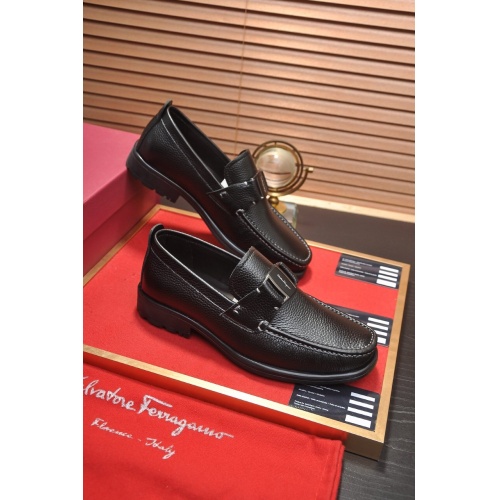 Salvatore Ferragamo Leather Shoes For Men #892748 $92.00 USD, Wholesale Replica Salvatore Ferragamo Leather Shoes