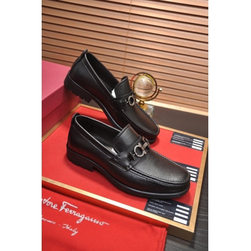Salvatore Ferragamo Leather Shoes For Men #892749 $92.00 USD, Wholesale Replica Salvatore Ferragamo Leather Shoes
