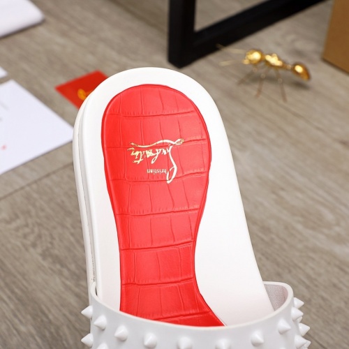 Replica Christian Louboutin CL Slippers For Men #892765 $56.00 USD for Wholesale
