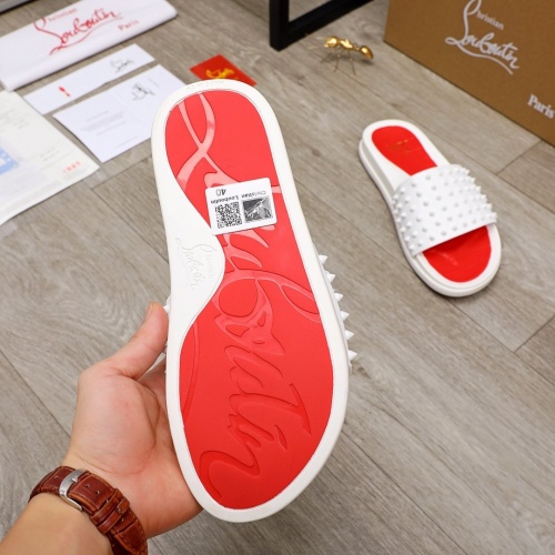 Replica Christian Louboutin CL Slippers For Men #892765 $56.00 USD for Wholesale