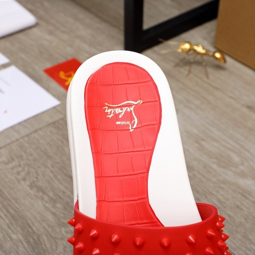 Replica Christian Louboutin CL Slippers For Men #892766 $56.00 USD for Wholesale