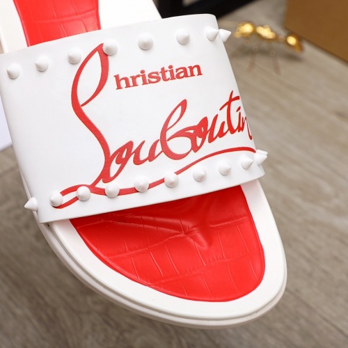 Replica Christian Louboutin CL Slippers For Men #892767 $56.00 USD for Wholesale