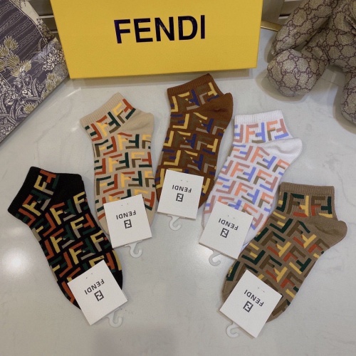 Replica Fendi Socks #892837 $27.00 USD for Wholesale