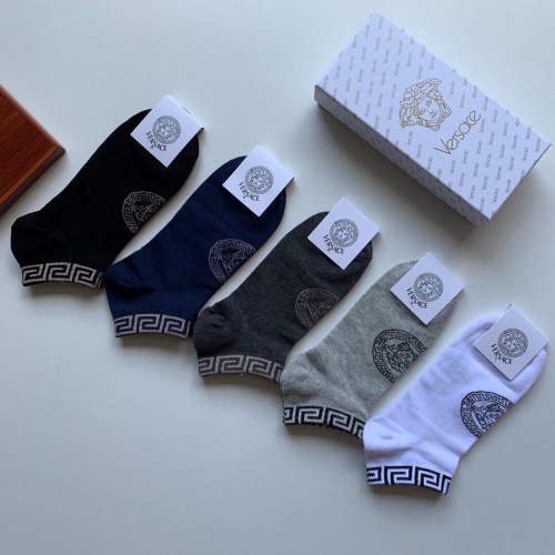 Replica Versace Socks #892838 $27.00 USD for Wholesale