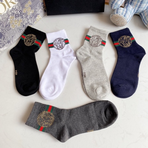Replica Versace Socks #892839 $27.00 USD for Wholesale