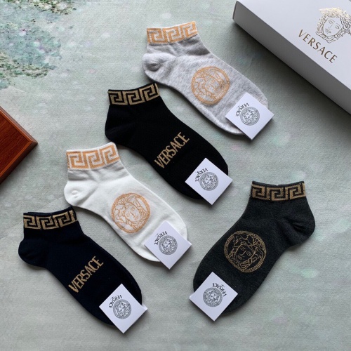 Replica Versace Socks #893063 $27.00 USD for Wholesale