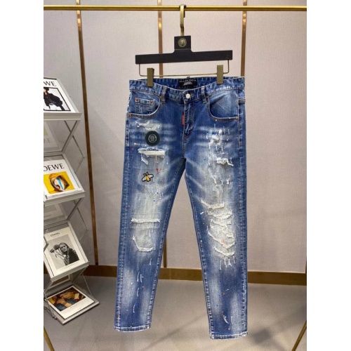 Philipp Plein PP Jeans For Men #893118 $45.00 USD, Wholesale Replica Philipp Plein PP Jeans