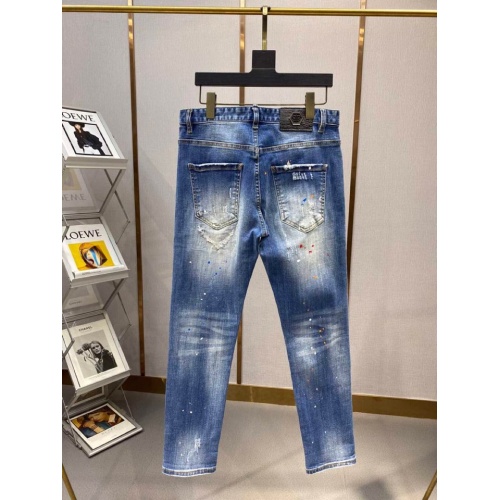 Replica Philipp Plein PP Jeans For Men #893118 $45.00 USD for Wholesale