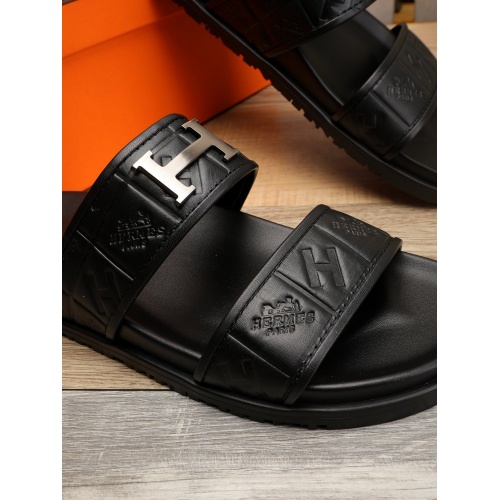 Replica Hermes Slippers For Men #893138 $52.00 USD for Wholesale