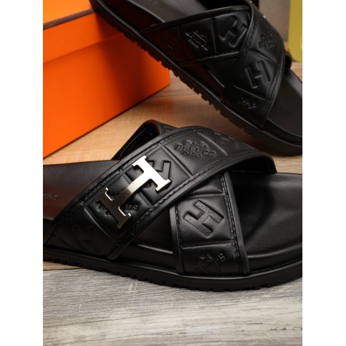 Replica Hermes Slippers For Men #893139 $52.00 USD for Wholesale