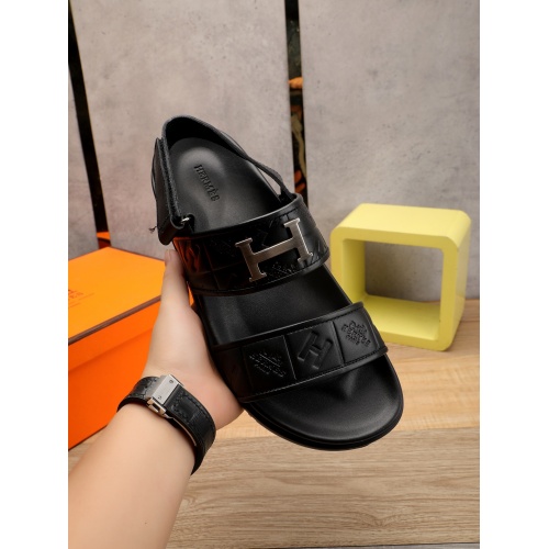 Replica Hermes Sandal For Men #893157 $52.00 USD for Wholesale