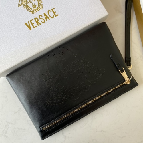 Replica Versace AAA Man Wallets #893283 $82.00 USD for Wholesale