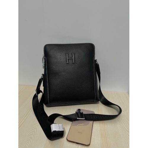 Replica Hermes AAA Man Messenger Bags #893297 $88.00 USD for Wholesale