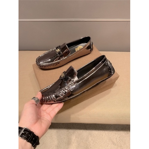Replica Versace Leather Shoes For Men #893327 $64.00 USD for Wholesale