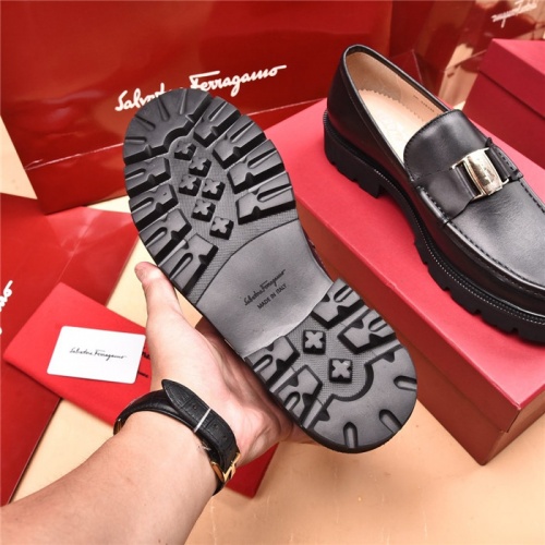 Replica Salvatore Ferragamo Leather Shoes For Men #893333 $118.00 USD for Wholesale