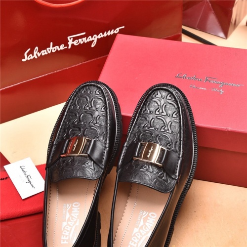 Replica Salvatore Ferragamo Leather Shoes For Men #893334 $118.00 USD for Wholesale